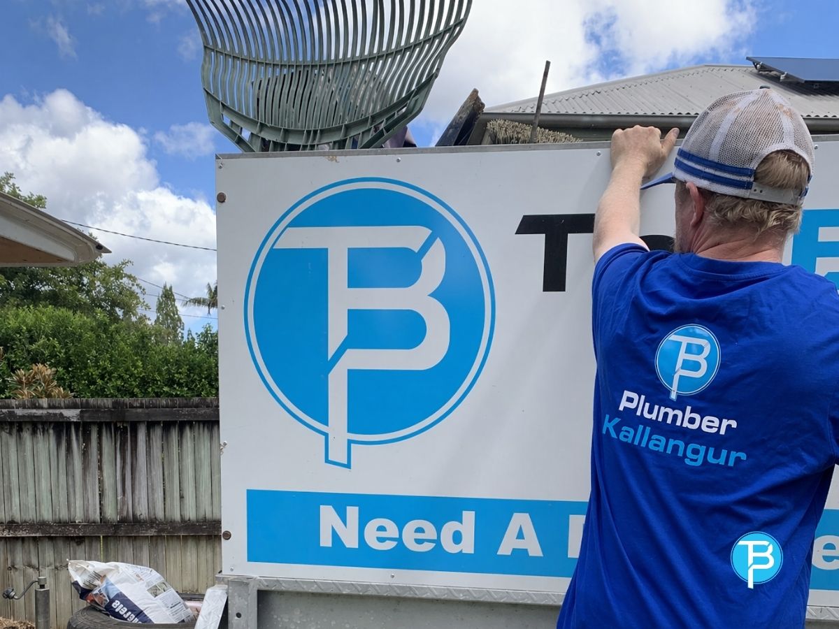 TBP Blocked Drains — licensed plumber on the job